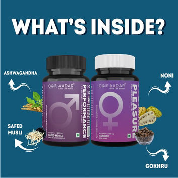 AADAR Sexual Wellness Combo Pack for Couples <br>  (2 x 60 Capsules)