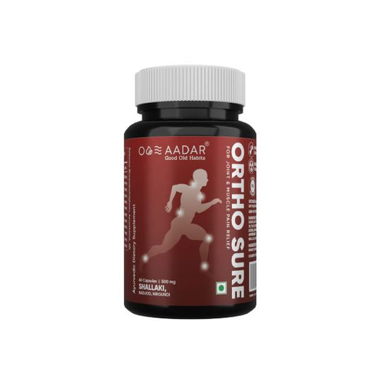 AADAR Ayurveda Ortho Sure Pain Capsule for Joint and Muscle Pain Relief<br> (60 Capsules)
